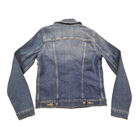 Denizen from Levi's Women's Button Up Denim Jean Trucker Jacket Blue Size Medium - Picture 5 of 9